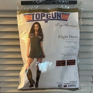 Never worn Leg Avenue Size M Flight Dress Costume includes Dress & 2 badges